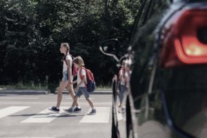 pedestrian hit by a car